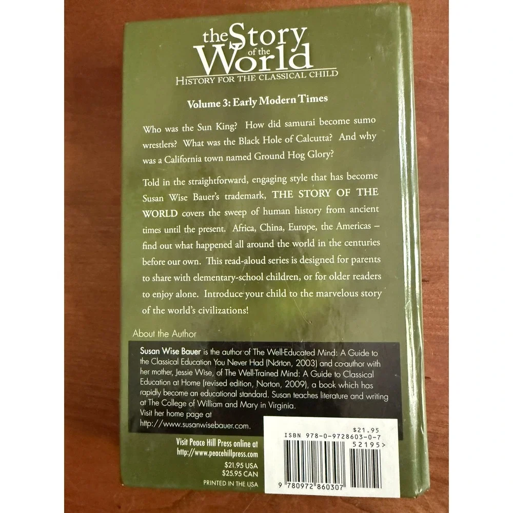 The Story of the World Vol 3 Early Modern Times Susan Wise Bauer Hardcover Book